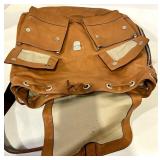 Tumi Backpack Brown Leather - Front Pockets & APW Patch