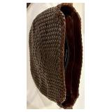 De Vecchi by Hamilton Hodge Made in Italy Woven Leather Shoulder Bag