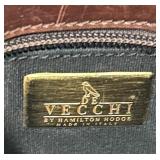 De Vecchi by Hamilton Hodge Made in Italy Woven Leather Shoulder Bag