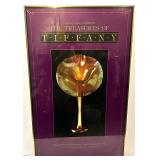 Framed Tiffany Poster - The Treasures of Tiffany Exhibit 1982 Chicago Tribune Presents