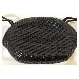 De Vecchi by Hamilton Hodge Basketweave Handbag - Woven Leather - Made in Italy