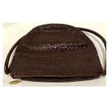 De Vecchi by Hamilton Hodge Woven Leather Shoulder Bag - Made in Italy
