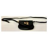 Marc by Marc Jacobs Leather Crossbody Bag Black & Gold Bird Clasp