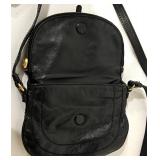 Marc by Marc Jacobs Leather Crossbody Bag Black & Gold Bird Clasp