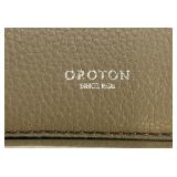 OROTON Taupe Pebbled Leather Bag with Strap