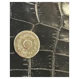 Ralph Lauren Crocodile-Embossed Leather Wallet Clutch - Black