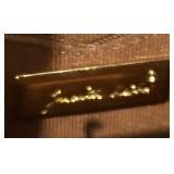 NEW Judith Leiber Brown Snakeskin Evening Clutch With Gem-Trim Gold Frame