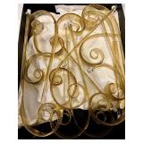 Glass Rods for a Chandelier - Amber Curved Tubes & Spiral Ends