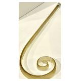 Glass Rods for a Chandelier - Amber Curved Tubes & Spiral Ends