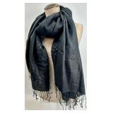 Scarves - White, Plaid & Black (Lot of 3)