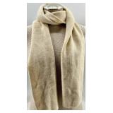 Ultimo Scarf - Beige Knit Scarf & Green Gradient Scarf & Dark Gray/Green Wrap