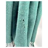 Emerald Green Scarf with Fringe & Brown Scarf