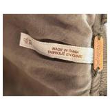 Free People Distressed Canvas Jacket Hooded Olive Drab Cotton