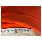 Turquoise Embroidered Blouse, ATM Tank Top & Trina Turk Silk Button-Down