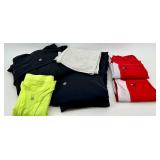 Lululemon Neon Lime Tank Top - Black Zip Hoodie - Grey Tee - Black Pants - Aviator Nation Red yoga pants