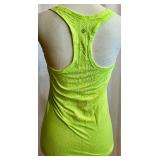 Lululemon Neon Lime Tank Top - Black Zip Hoodie - Grey Tee - Black Pants - Aviator Nation Red yoga pants