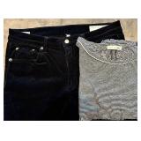 Rag & Bone Jeans and Rag & Bone Stripe Tee - 2-Piece Set