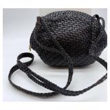 De Vecchi by Hamilton Hodge Basketweave Handbag - Woven Leather - Made in Italy