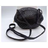 De Vecchi by Hamilton Hodge Basketweave Handbag - Woven Leather - Made in Italy
