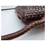 De Vecchi by Hamilton Hodge Woven Leather Shoulder Bag - Made in Italy