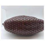 De Vecchi by Hamilton Hodge Woven Leather Shoulder Bag - Made in Italy