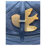 Marc by Marc Jacobs Leather Crossbody Bag Black & Gold Bird Clasp
