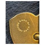 Marc by Marc Jacobs Leather Crossbody Bag Black & Gold Bird Clasp