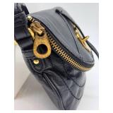 Marc by Marc Jacobs Leather Crossbody Bag Black & Gold Bird Clasp