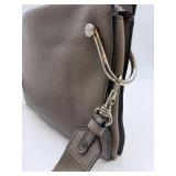 OROTON Taupe Pebbled Leather Bag with Strap