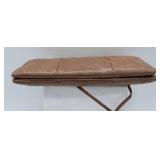 NEW Judith Leiber Brown Snakeskin Evening Clutch With Gem-Trim Gold Frame