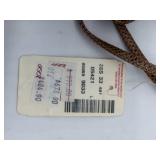 NEW Judith Leiber Brown Snakeskin Evening Clutch With Gem-Trim Gold Frame