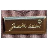 NEW Judith Leiber Brown Snakeskin Evening Clutch With Gem-Trim Gold Frame