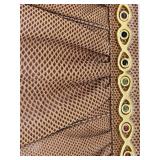 NEW Judith Leiber Brown Snakeskin Evening Clutch With Gem-Trim Gold Frame