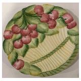 Made in Italy 8in Ceramic Fruit Plates - Set of 4