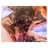 Peter Bramhall Glass Sculpture - Signed 1990 Abstract Art Glass Vessel - LARGE 12" x 16.5"