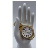Michele Serein MW21A01B0966 Diamond Watch 0.60 ct TW 100 Diamonds Gold Tone Sapphire Crystal