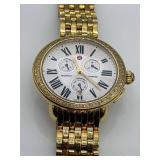 Michele Serein MW21A01B0966 Diamond Watch 0.60 ct TW 100 Diamonds Gold Tone Sapphire Crystal