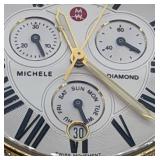 Michele Serein MW21A01B0966 Diamond Watch 0.60 ct TW 100 Diamonds Gold Tone Sapphire Crystal