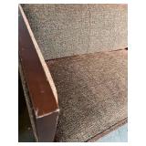 Baker Furniture Sofa - Vintage Upholstered Couch with Damaged Piping