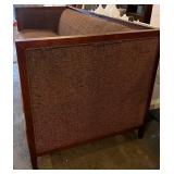 Baker Furniture Sofa - Vintage Upholstered Couch with Damaged Piping