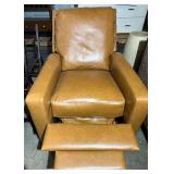 Dorel Asia Armchair - Simulated Leather Recliner with Footrest, 40.5 in H x 30 in W x 33 in D