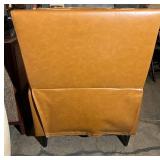 Dorel Asia Armchair - Simulated Leather Recliner with Footrest, 40.5 in H x 30 in W x 33 in D