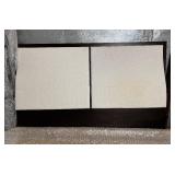 King Size Bed 57 H x 83 W - White Upholstered Headboard Panels