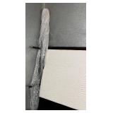 King Size Bed 57 H x 83 W - White Upholstered Headboard Panels