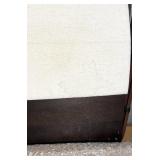 King Size Bed 57 H x 83 W - White Upholstered Headboard Panels