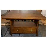 Baker Console Fold Out Extendable Table - 28 in H x 60 in W x 26 in D