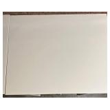 Pair of White End Tables With Drawer Ring Pull & Lower Shelf