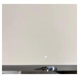 Pair of White End Tables With Drawer Ring Pull & Lower Shelf