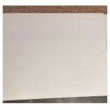 Pair of White End Tables With Drawer Ring Pull & Lower Shelf