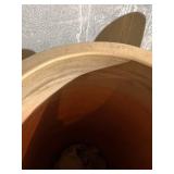 Tall Beige Ceramic Vases - 27.5 in H x 9 in Dia - 2-Piece Set